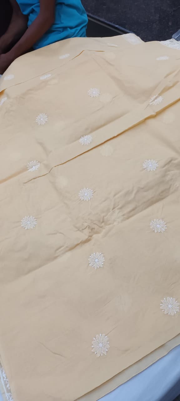 Premium Cotton Chikankari Short Top 